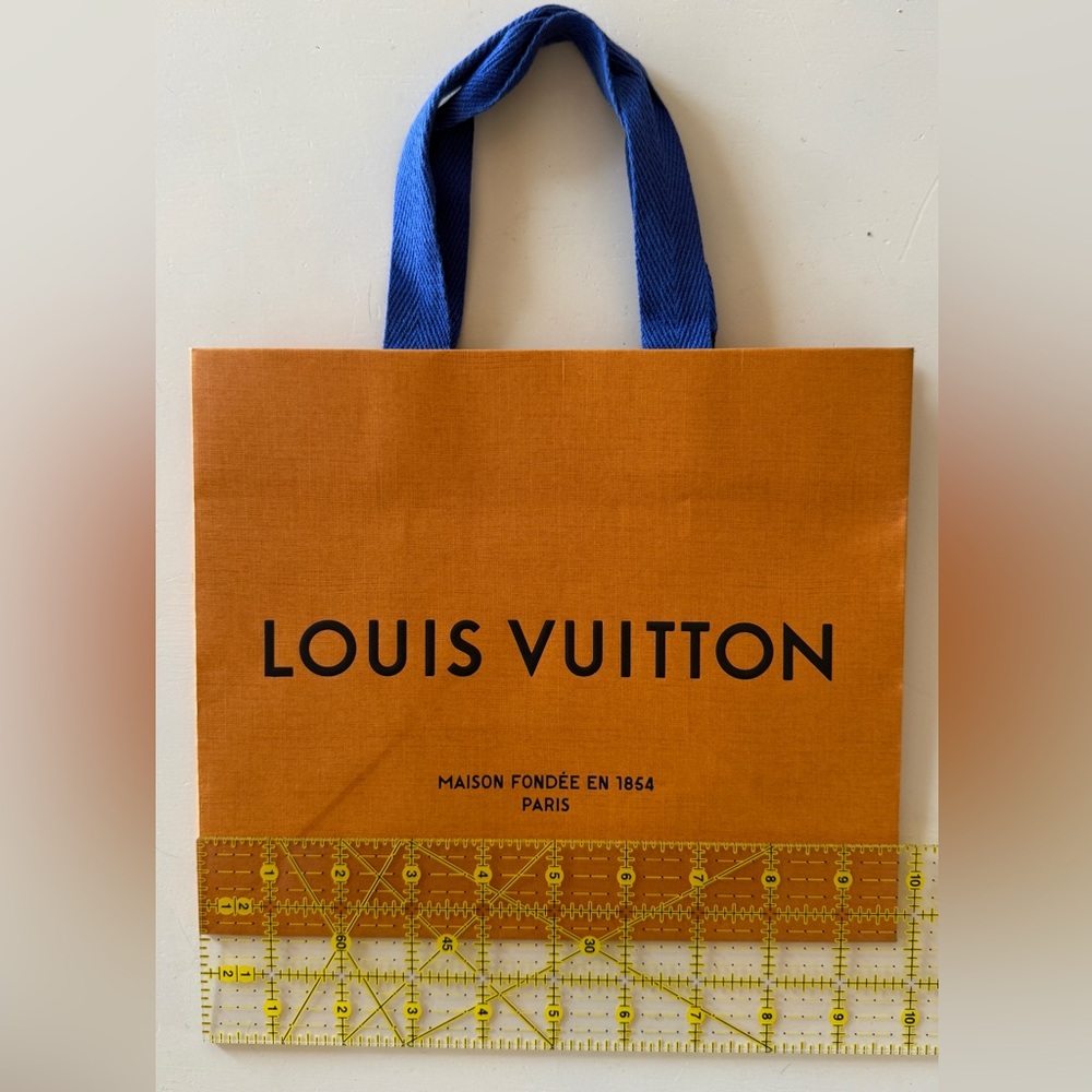Louis Vuitton Orange and Blue Shopping Bag